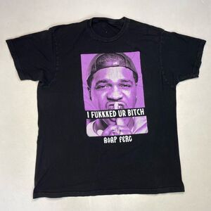 Asap Ferg Graphic T-shirt Men XL Black Short Sleeve Music